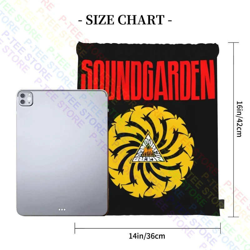 Soundgarden Badmotorfinger'92 Audioslave Grunge Seattle Band Drawstring Bags Gym Bag Bookbag Sports Bag