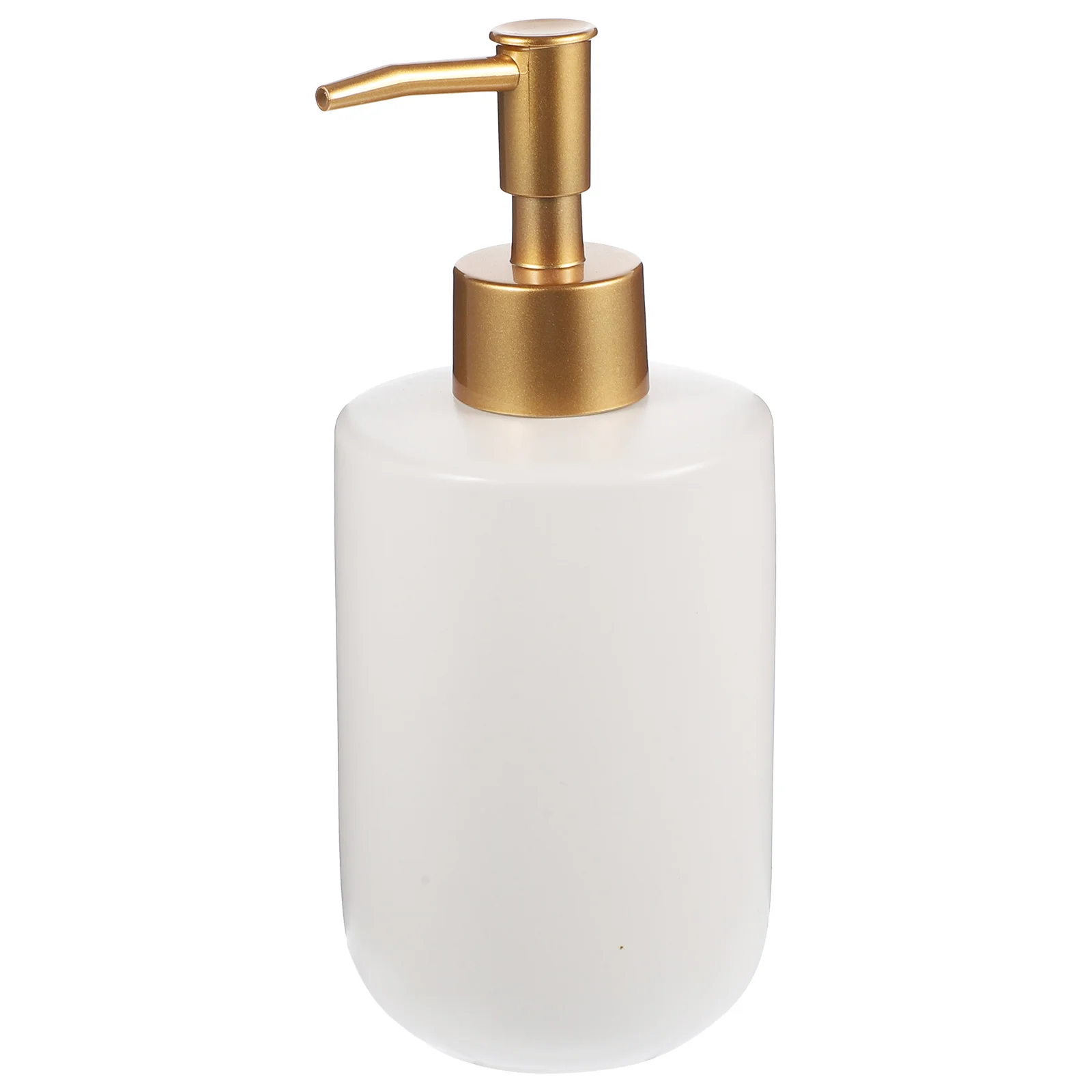 

Refillable Shampoo Conditioner Bottle Ceramic Pump Dispenser Safe Material Ergonomic Design Home Hotel Bathroom Use