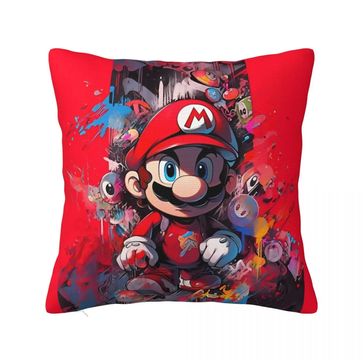 Cartoon M-Marioes-Bros Pillowcase Double-sided Printing Cushion Cover Decoration Pillow Case Cover Seater Dropshipping 45*45cm