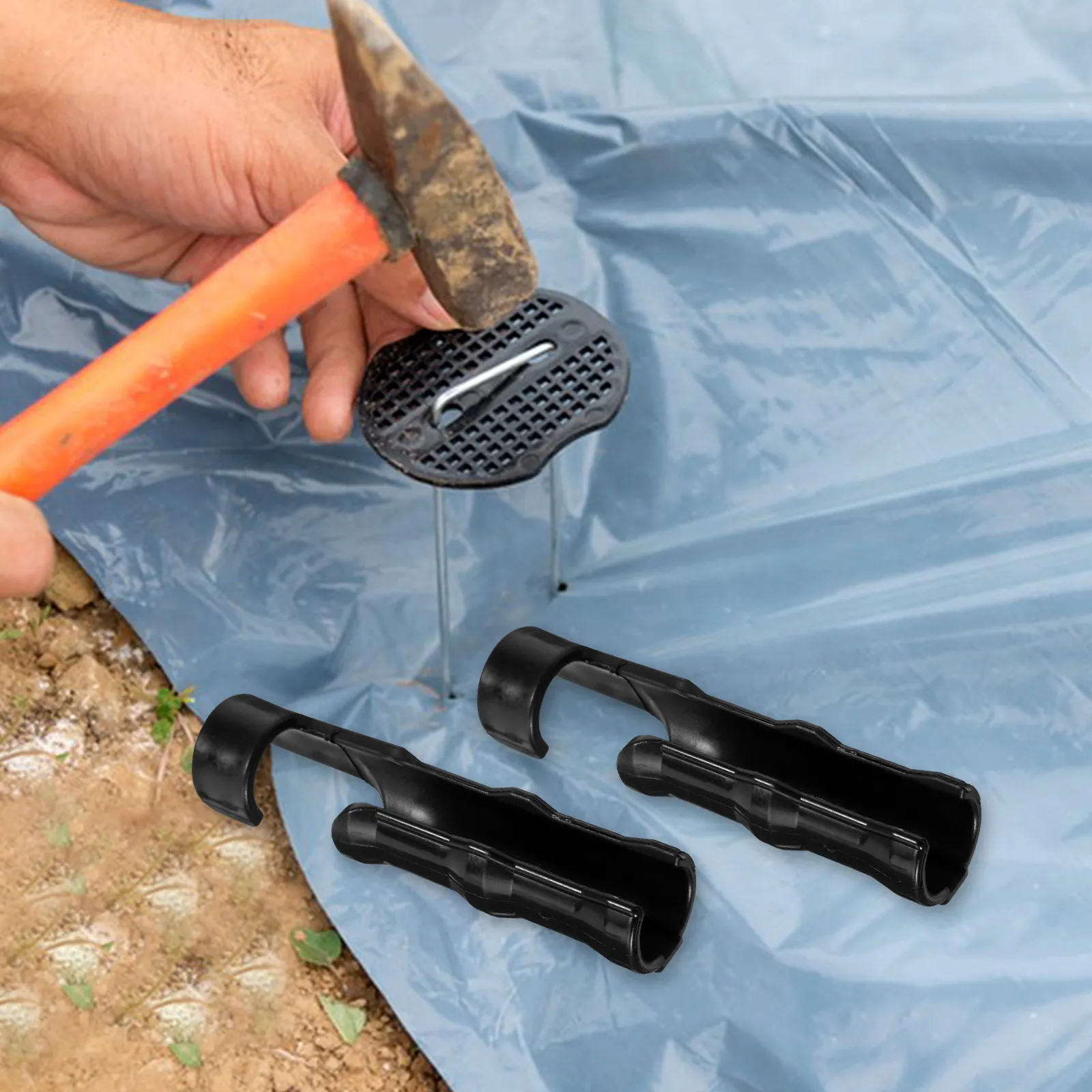 30Pcs Plastic Greenhouse Clips Heavy Duty Windproof Film Clamps for Garden Greenhouse Fixing Fastening Clips Thermal Film Clamp