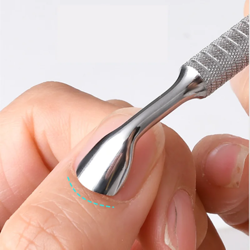 1 قطعة هوك نوع انتهازي للبشرة مزيل طلاء الأظافر هلام مسمار البولندية مقشرة مكشطة الفولاذ المقاوم للصدأ أداة مانيكير نظيفة لفن الأظافر #4