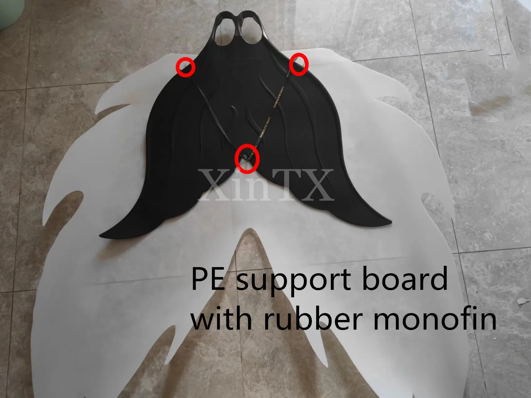 Adults Big Mermaid Tail Support Plate PE Board,Can Add Monofin,make the tail hard