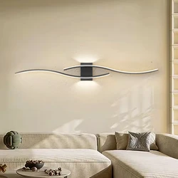 Applique Murale LED au Design Moderne, Disponible en Noir, Blanc et Or, Luminaire Décoratif d'Nik, Idéal pour un Salon, une Chambre à Coucher ou un oral et