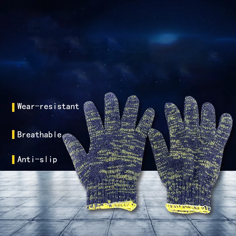 Work Cotton Gauze Gloves Safety Protection Labor Gloves Painter Mechanic Warehouse Gardening Construction Barbecue Gloves