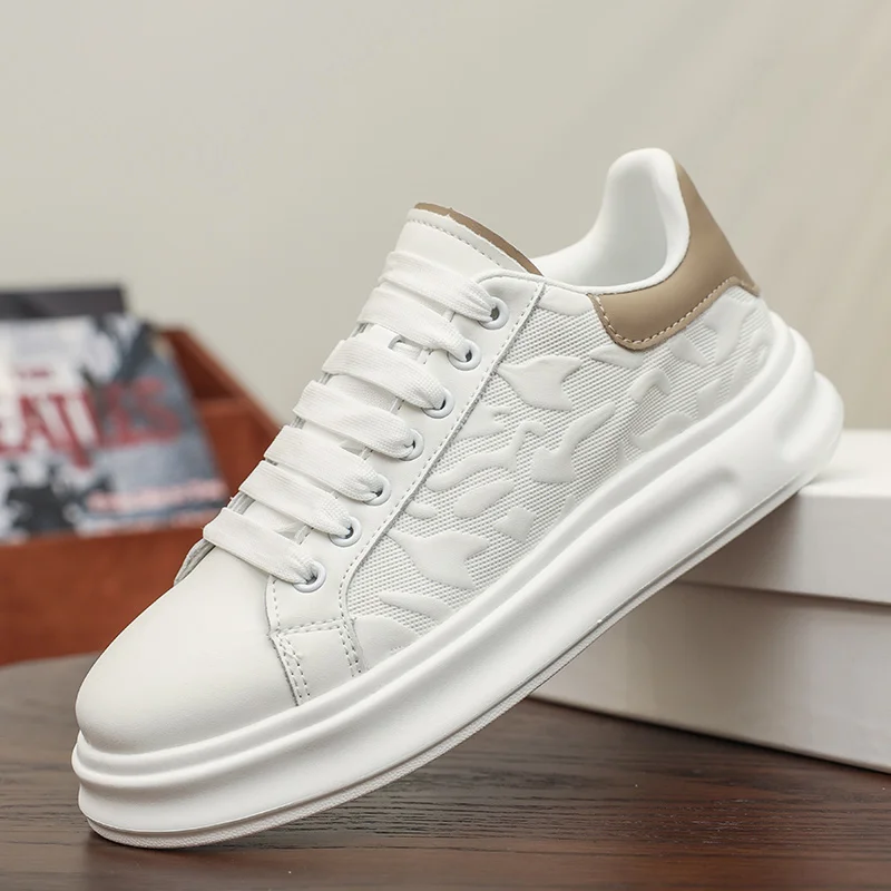 

Мужские массивные кроссовки Viral на весну/осень 2025 года — модная повседневная обувь в гонконгском стиле, увеличивающая рост для студентов и коньков