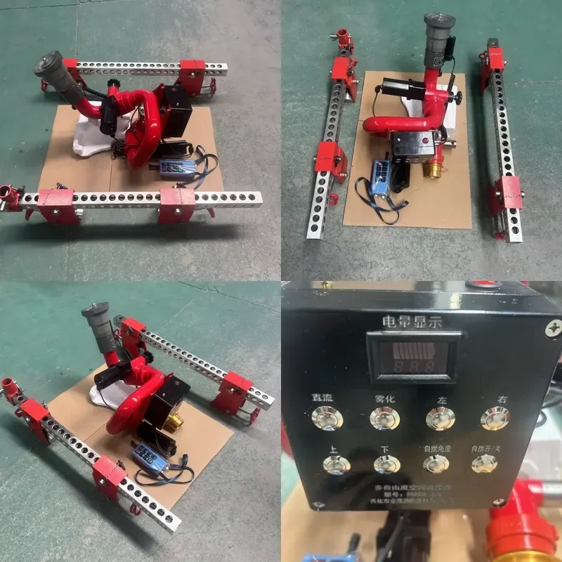 2026 New Adaptive Firefighting Solution Aluminum Alloy Wall-Mount Remote-Controlled Cannon High-Precision Targeting Fire