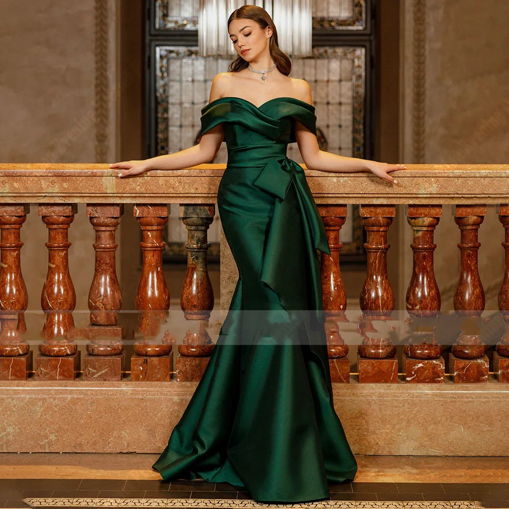 

Simplicity Elegant Women Prom Dresses Off The Shoulder Sleeveless Princess Evening Gowns Formal Princess Mopping Length Robes