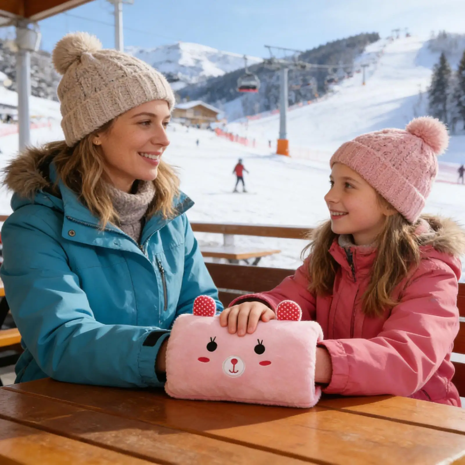 토끼 모양 손난로 플러시 손난로 쿠션 어린이 교실 여행 낮잠 겨울 학교 집 추운 날씨용