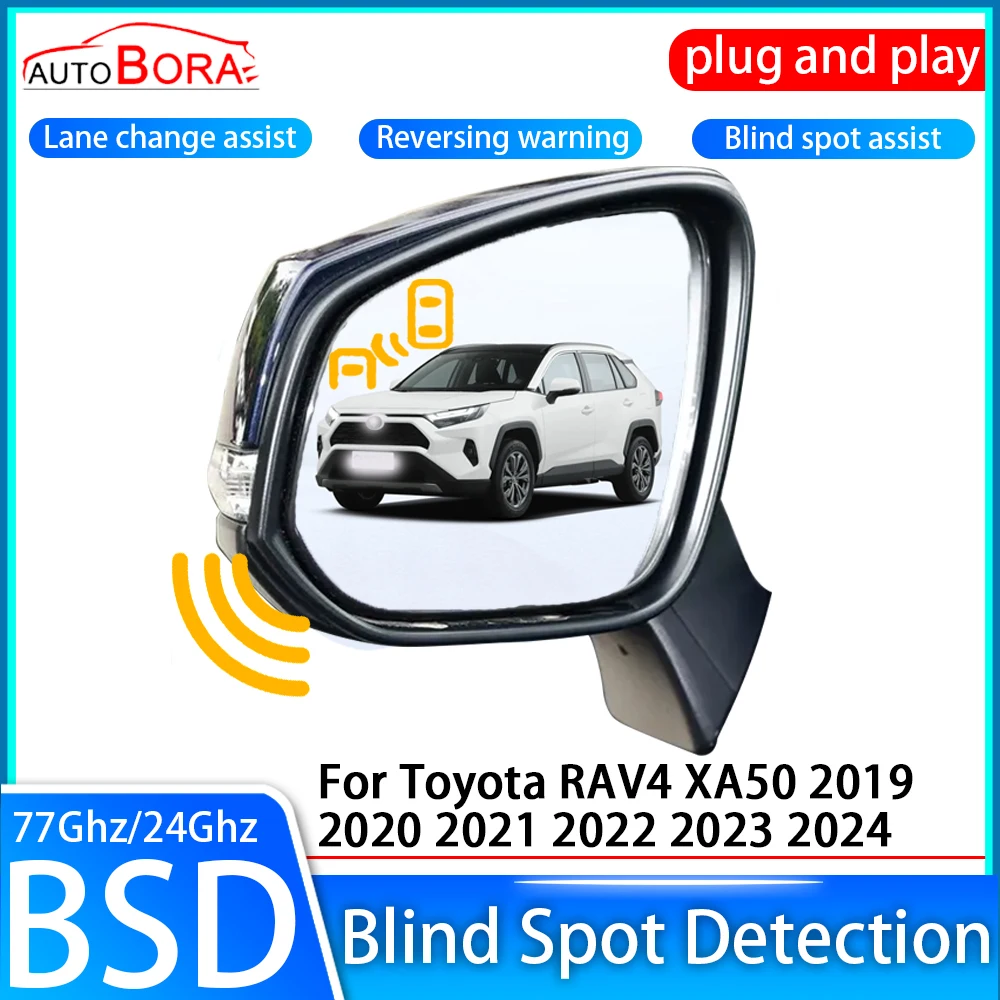 Auto Dodehoekdetectiesysteem BSD Sensor Drive Achteruitkijkspiegel Monitoring voor Toyota RAV4 XA50 2019 2020 2021 2022 2023 2024