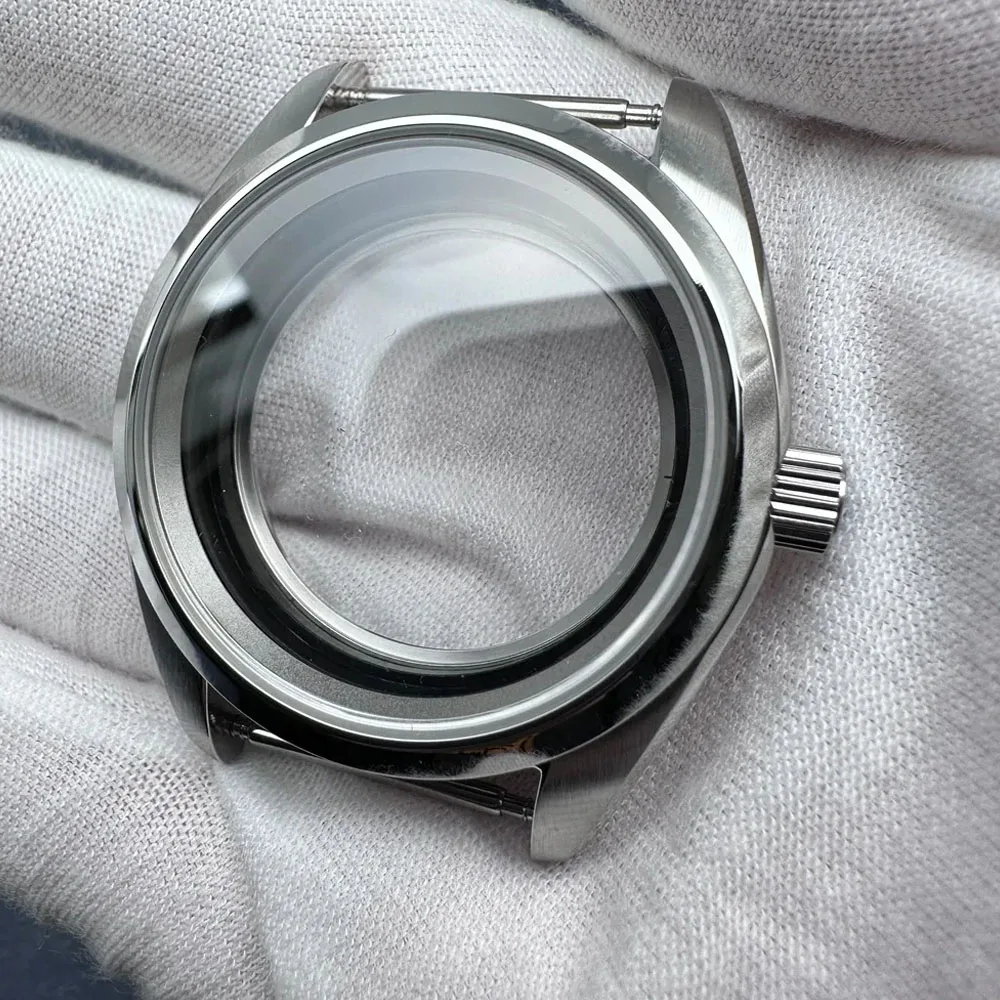 

38mm Watch Case, Sapphire Glass Transparent Bottom Case NH35, for NH35 NH36 Watch Movement, Stainless Steel Shell Fits 31mm Dial