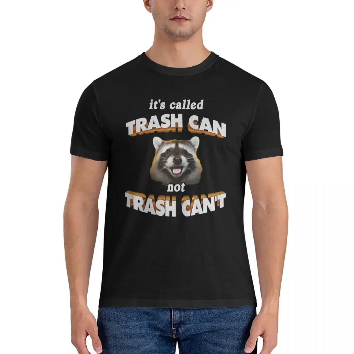 100% Cotton It's Trash CAN Not Trash CAN'T T-shirt Men's Fashion Oversized T Shirt Men O-Neck Summer Shirts Tops S-6XL