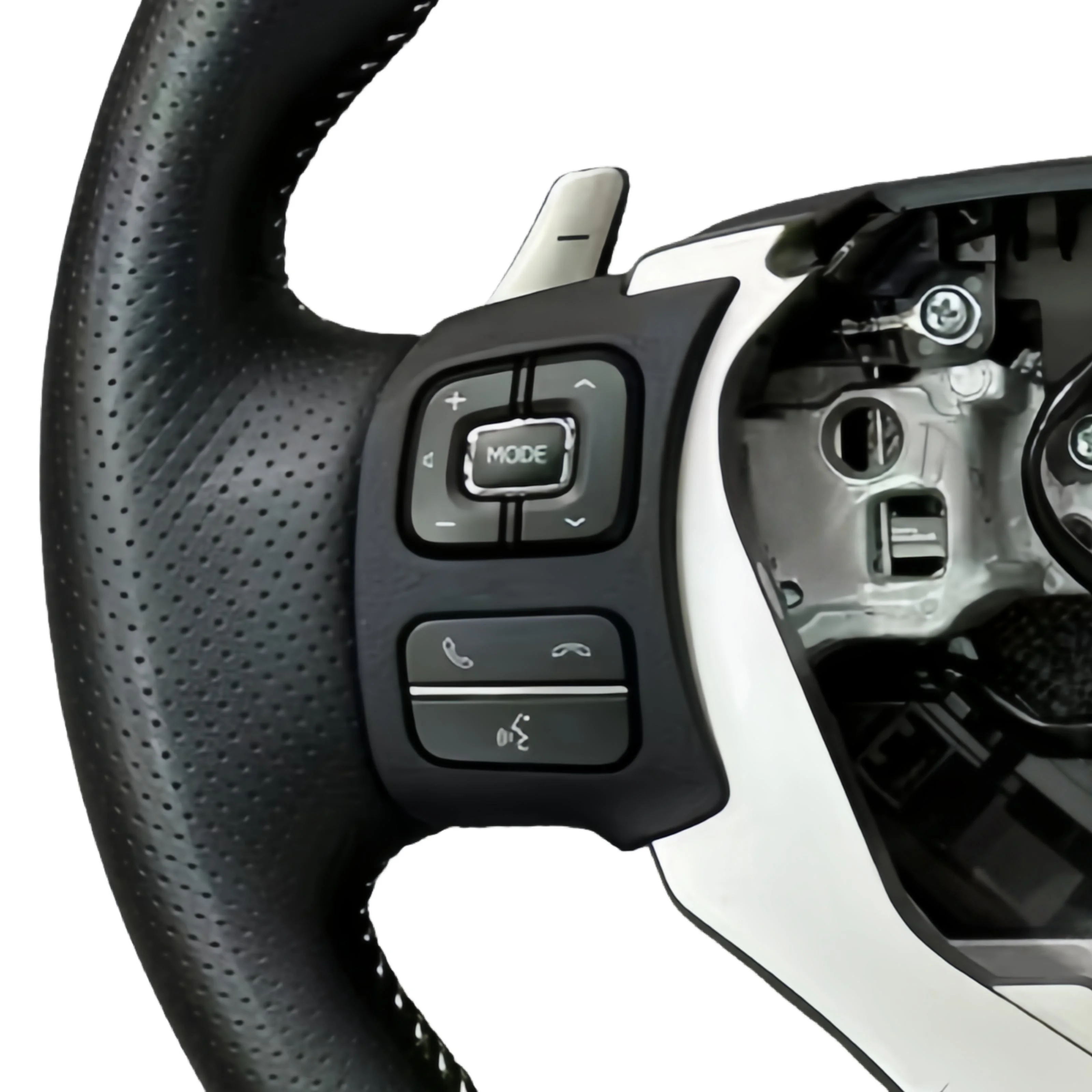Customized Real Leather Steering Wheel For Lexus IS Series IS250 IS350 2013-2022 Leather Interior Newly Designed Steering Wheel