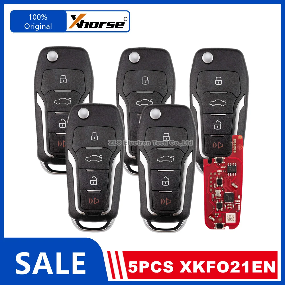 1/5 Piece XHORSE XKFO21EN for Ford Remote Key Universal Car Smart Key Upgrade Version of XKFO01EN