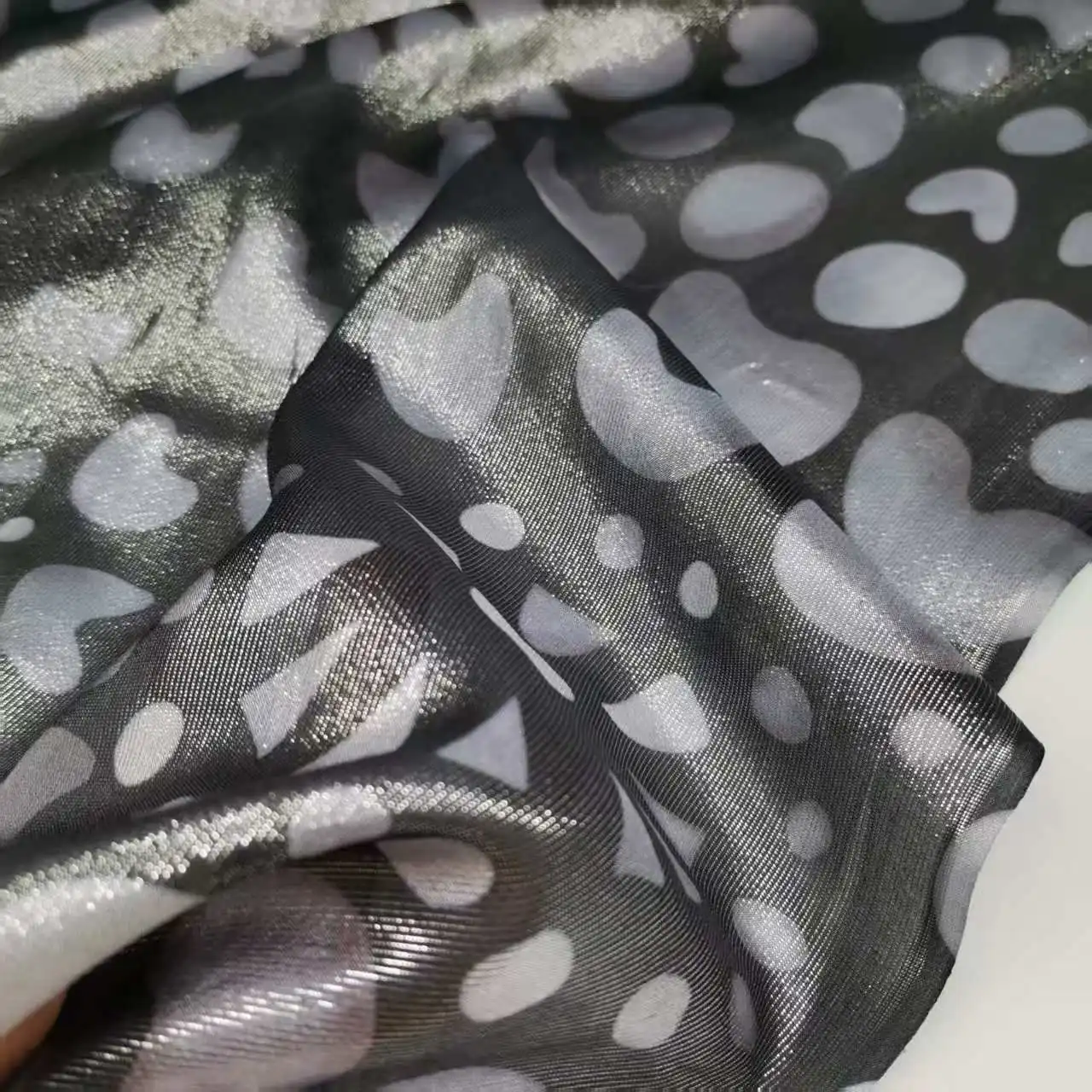 Tissu en Soie Lurex Bling, Brocart Somalien, Jacquard Métallique Brillant, Matériel de Couture