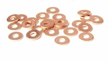 Copper gasket Marine gasket gasket 1 1.5 2mm thick flat gasket inner diameter M5 M6 M8 M10 M48