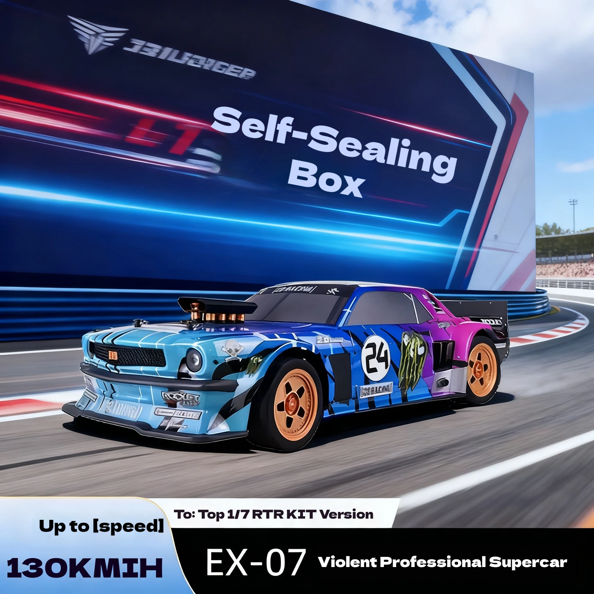 

Zd Racing Ex07 масштаб 1/7, высокоскоростной пульт дистанционного управления, профессиональный спортивный автомобиль с толстой подошвой, электрическая модель автомобиля, 6s, бесщеточный