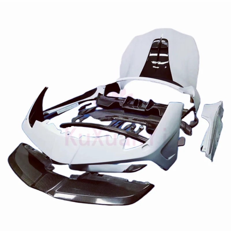 For Ferrari 488 upgrade Misha style resin primer body kit front bumper rear bumper side skirt cover