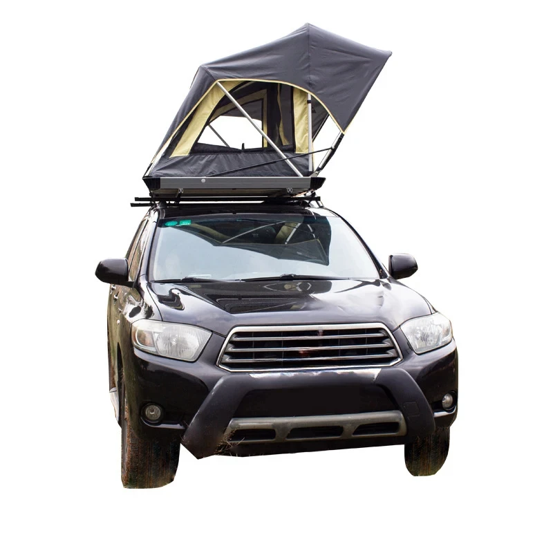 Car Accessories 40kg Ultra-Light Instant Setup 4-Season Soft Shell Rooftop Tent Double Layer 4000mm Waterproof 1-Person For SUV
