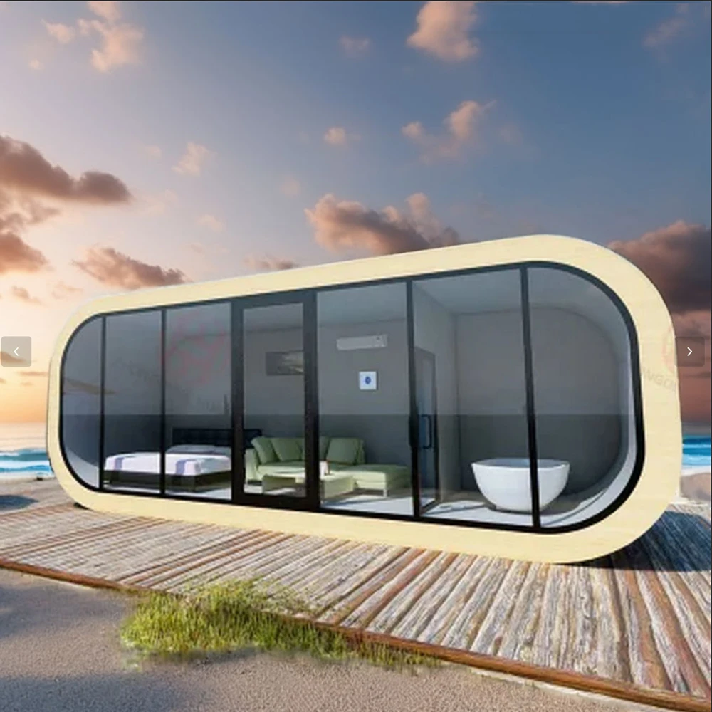 2026 MMC جراب جاهز جاهز عالي الجودة بطول 20 قدم و40 قدم، فيلات مصممة بالكامل للعيش في بيوت حاويات Apple Cottage #5