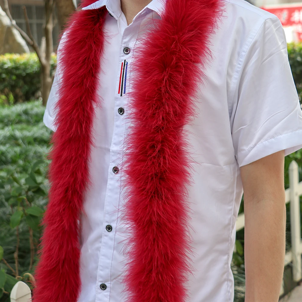 2M 22G 50G Marabou-Truthahnfeder-Boa Weiche Flauschige Fransenborte für Hochzeit, Party, Karneval, Kostüm, DIY-Näharbeiten, Heim- und Bühnendekoration