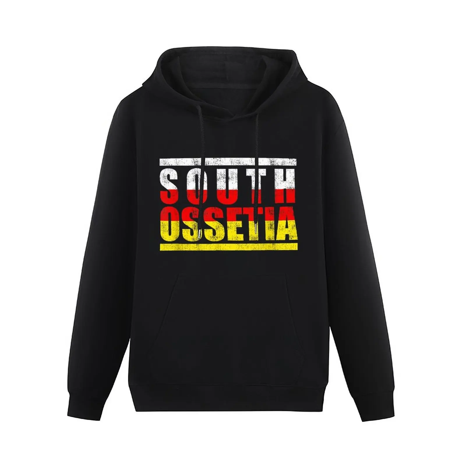 Sudadera con capucha Unisex, suéter de algodón con estampado de mapa del país, Bandera de Ossetia del Sur, Hip Hop, Unisex