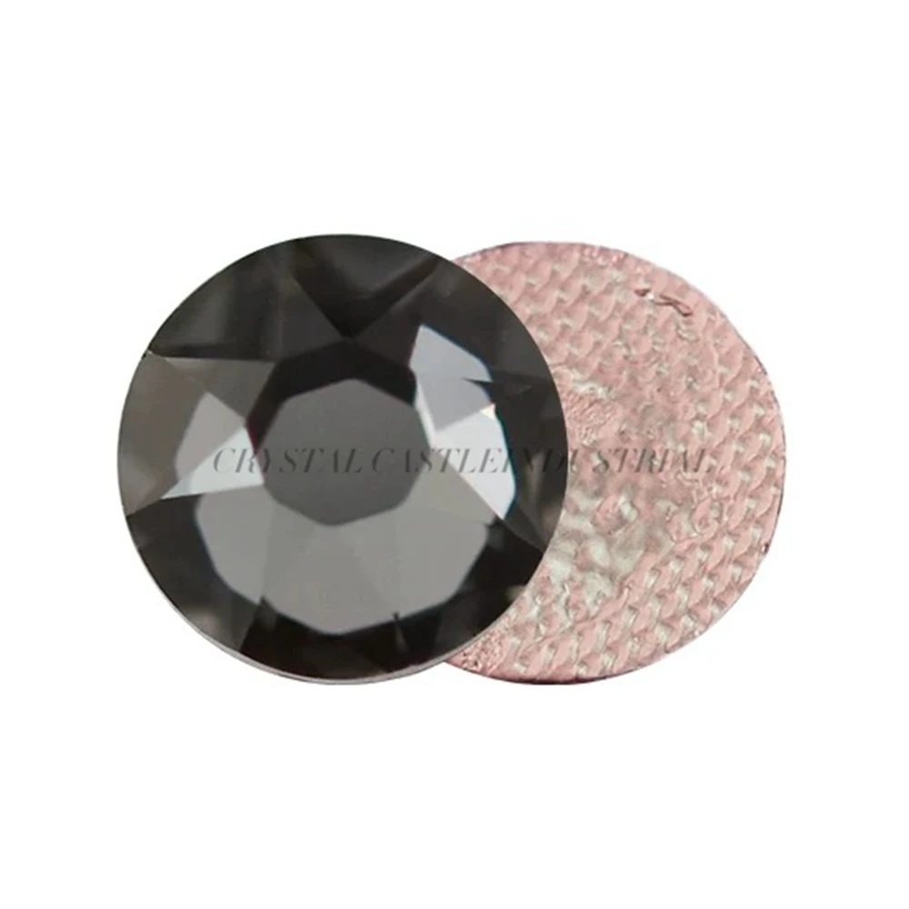 Crystal Castle Top Rhinestones for Clothes, Sw-Quality, Hotfix Strass, Black Diamond, Cold Fix, Flatback Crystals Stones Beads