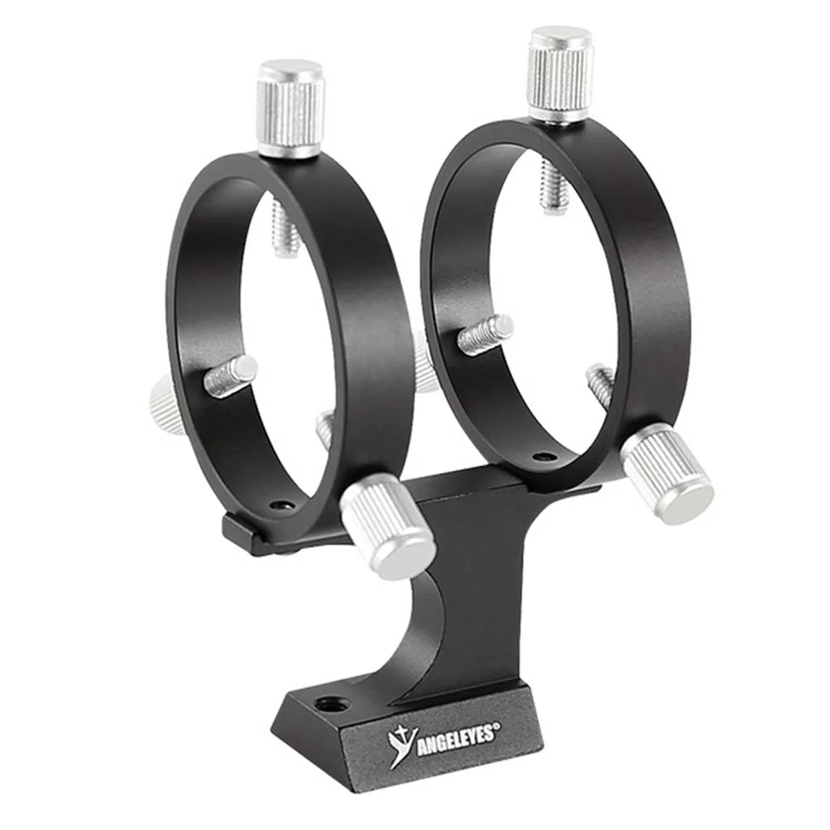 Neue Angeleyes verstellbare Sucherfernrohrhalterung, 50 mm Doppelring, 6-Punkt-Schraube, Leitfernrohrhalterung für astronomisches Teleskop, Schwarz