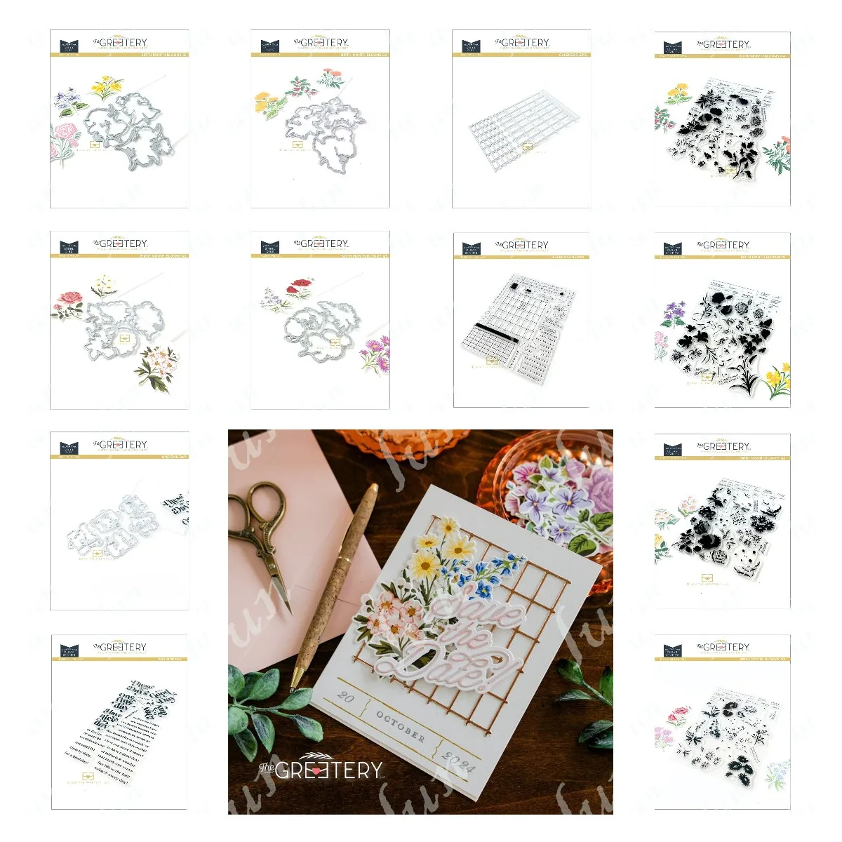 

Spiral Bound Calendar Crafting Metal Cutting Dies for DIY Scrapbooking Crafts Clear Stamps and Stencils Templates