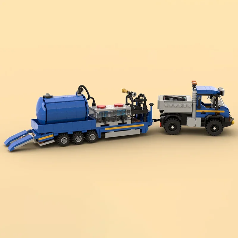 ตัวต่อโมเดล MOC รถบรรทุกอเนกประสงค์ Acorn พร้อมรถพ่วงพ่นยา เทคโนโลยีแบบโมดูลาร์ ของขวัญวันหยุด ประกอบเอง ของเล่นเด็ก