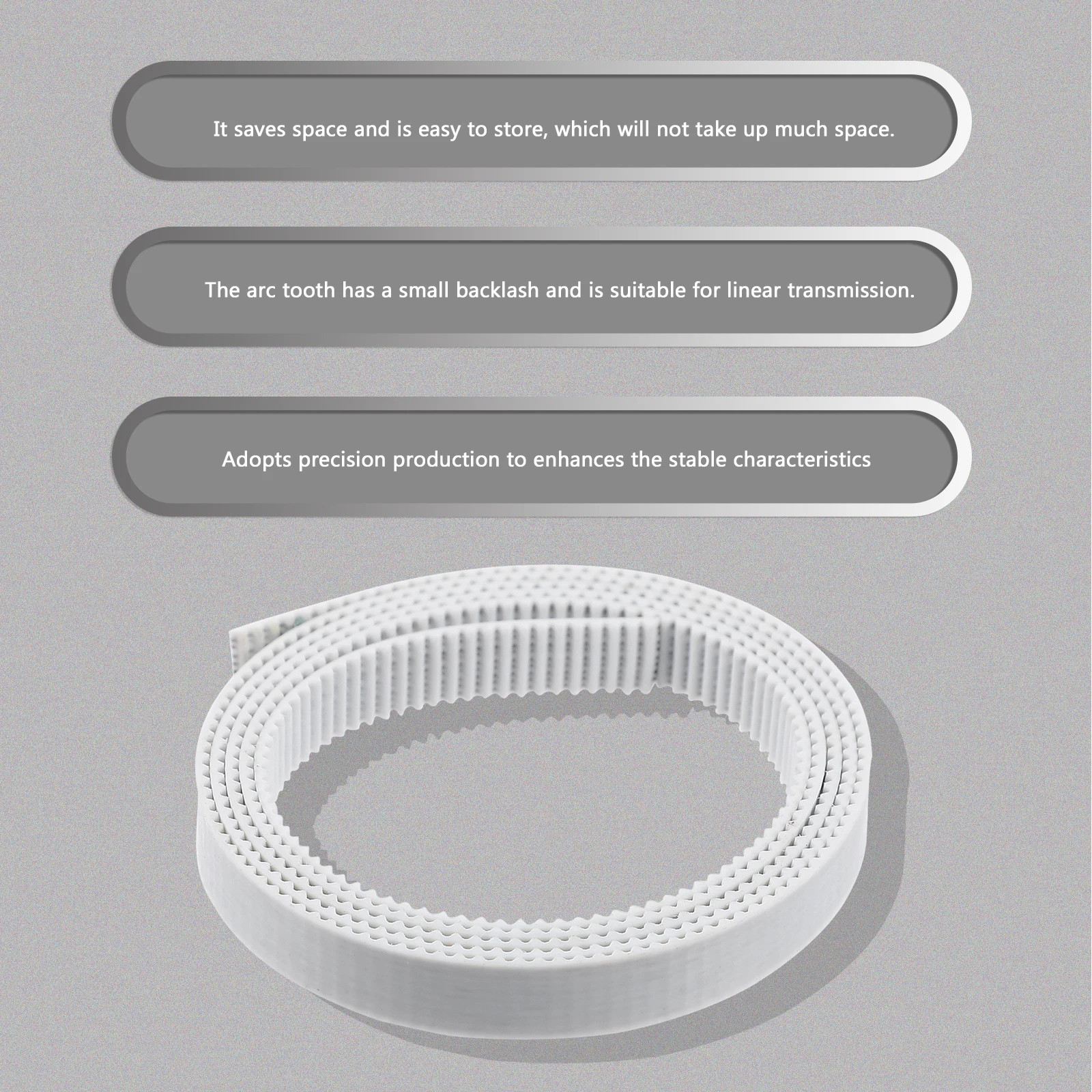 

Open Timing Belt Synchronous Parts 3D Printer Loop Belts Pulley 2GT PU Material Precision Production Stable Reliable Linear