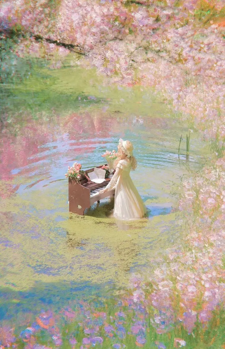 

500/1000/1200/2000 PCS Jigsaw Puzzles Water Piano Scenery Family Activity Games for Gameroom Bedroom Gifts Home Decor
