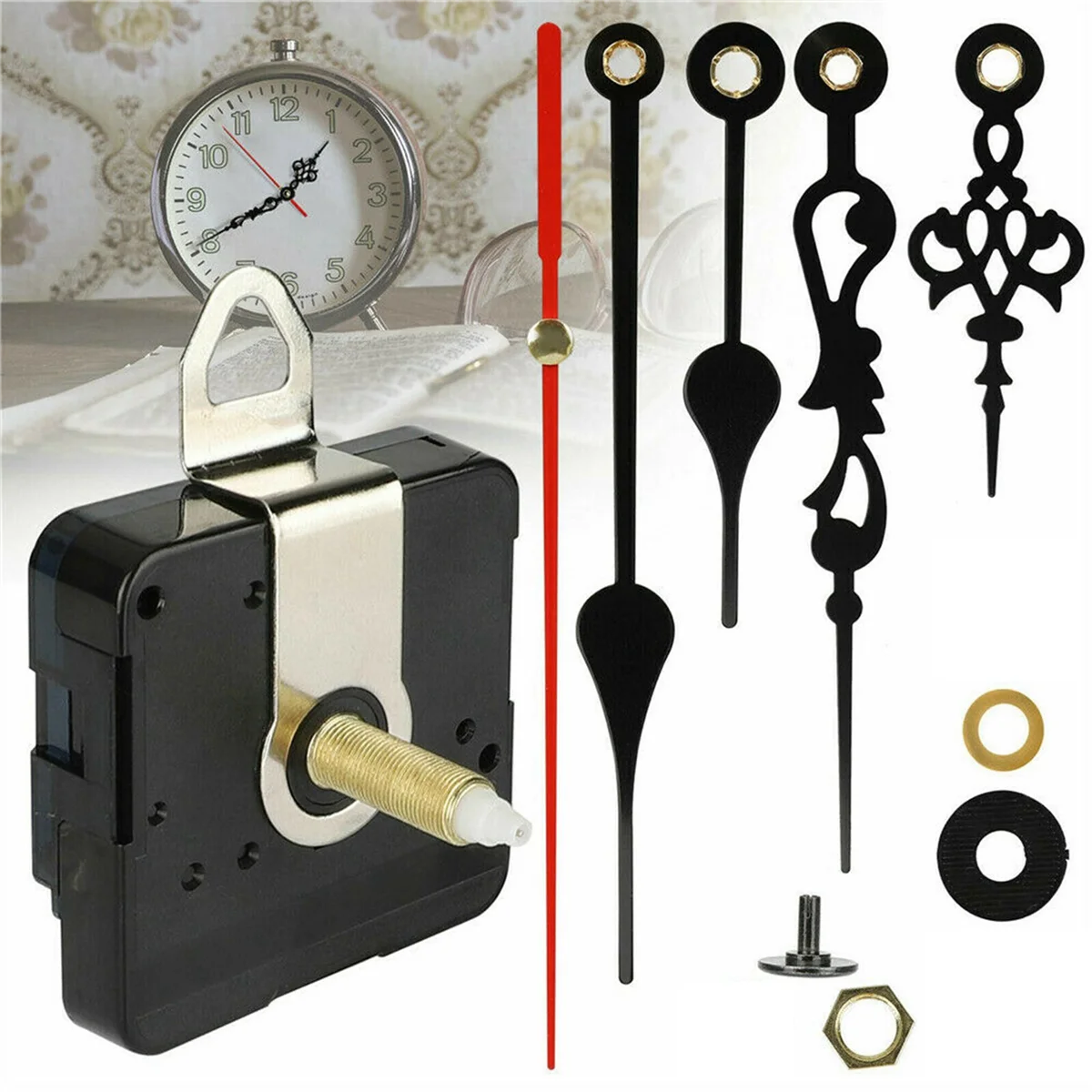 31MM Long Shaft DIY Quartz Clock Movement Mechanism Hands Wall Quartz Clock Repair Tool Parts Replacement Hot