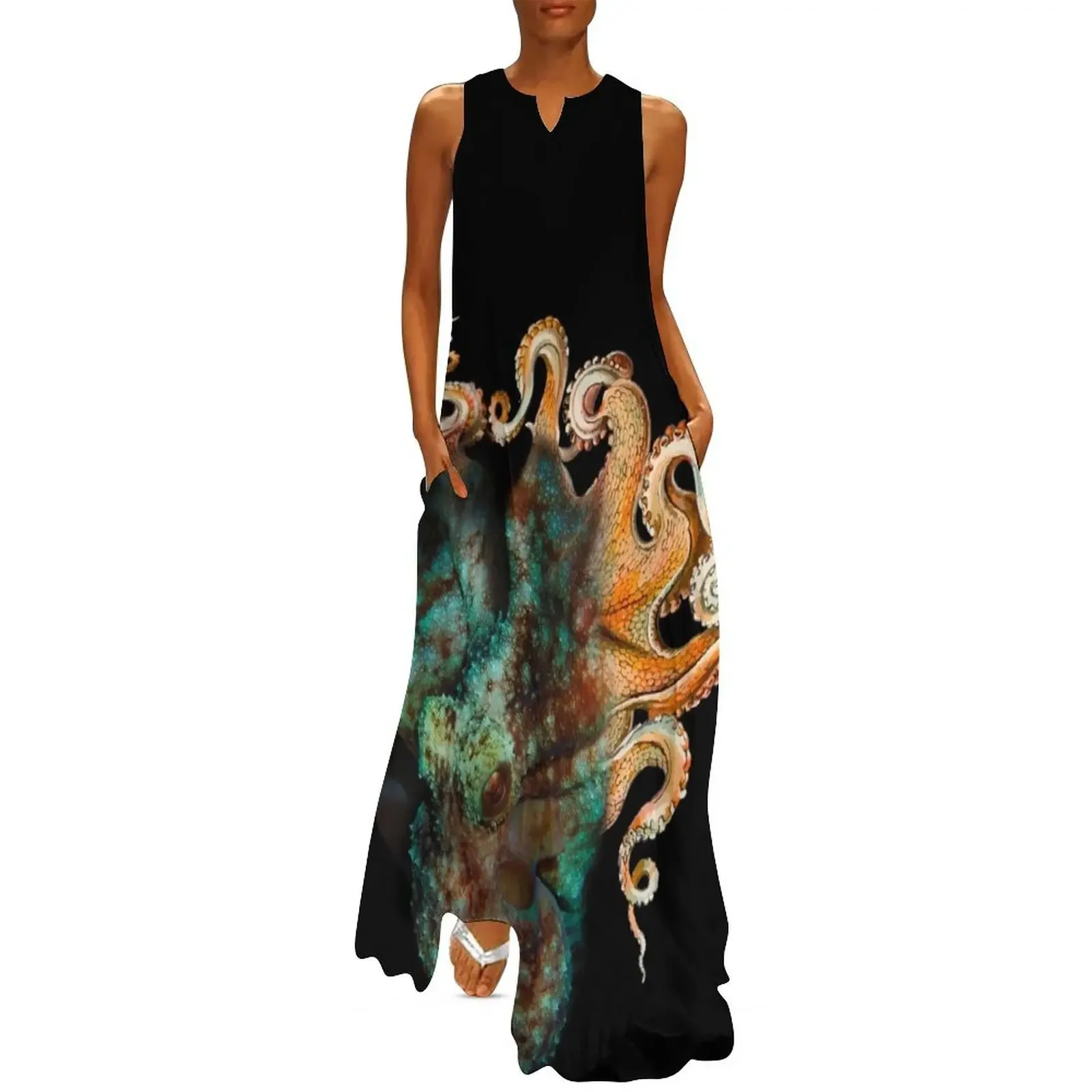 

Aliens Live In The Ocean Long Dress prom dresses summer dress for women 2025 summer dresses Dress