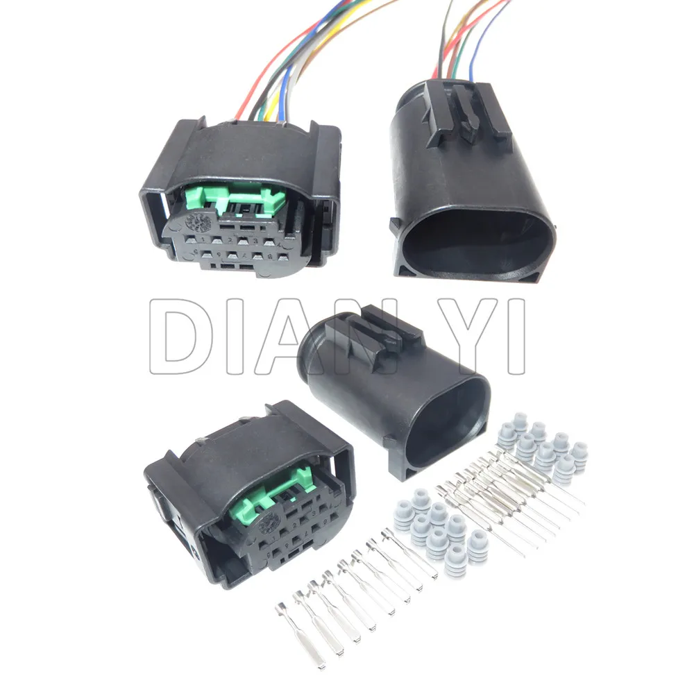 1 Set 8 Weg Auto Kleine Strom Wasserdicht Draht Kabel Buchse 1-929342-1 1-1418552-1 4F0972708 1-1534229-1 2-1534229-2 2-1534229-1