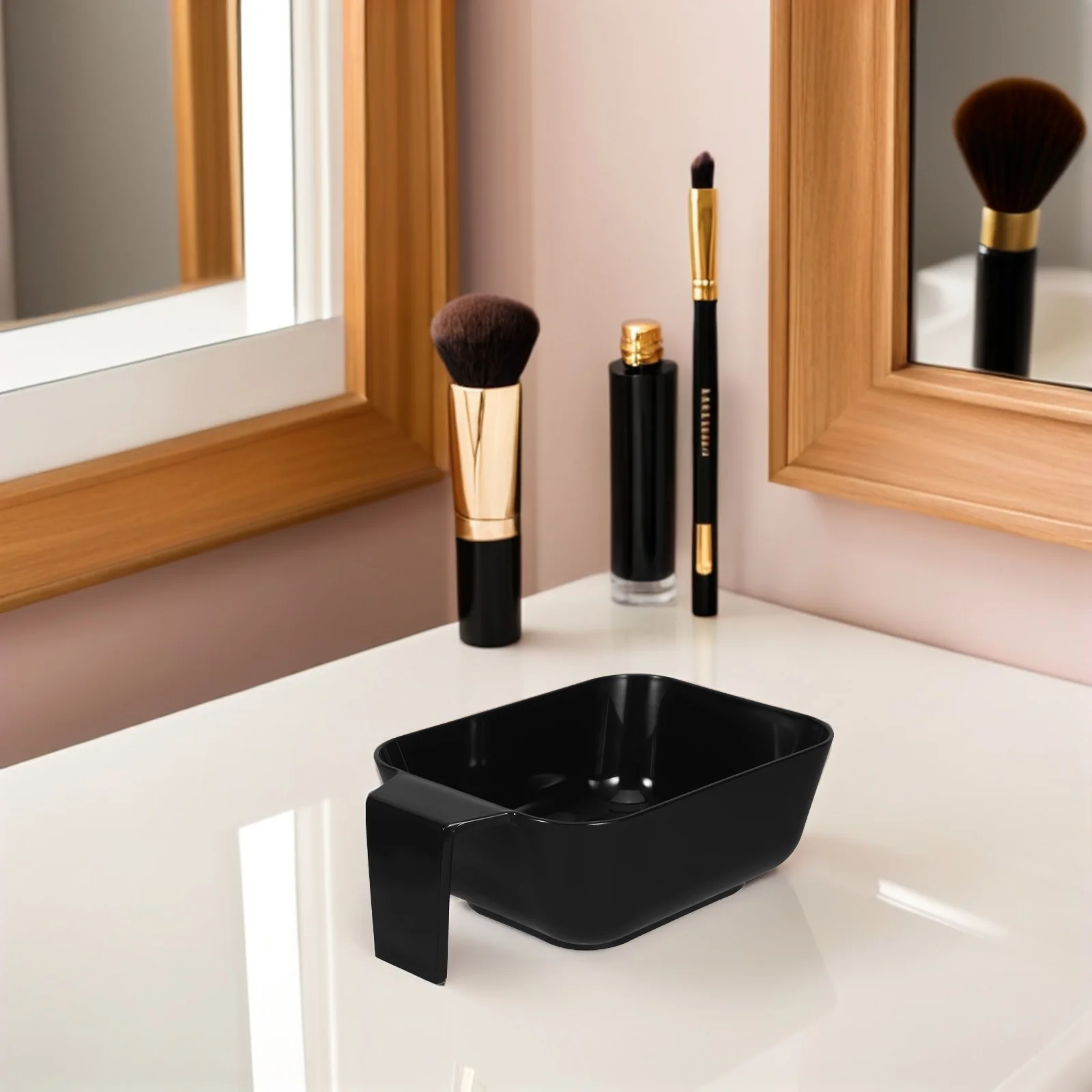 

Hair Dye Hairdressing Hairdressing Bowls Bowls Black Coloring Dyeing Tinting Handle Reusable Salon Styling Tools