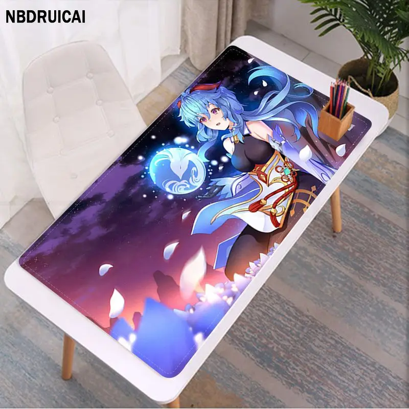 Genshin Impact Ganyu Cool Gamer Play Mats dimensioni del tappetino per mouse per il gioco tastiera Pad per il giocatore