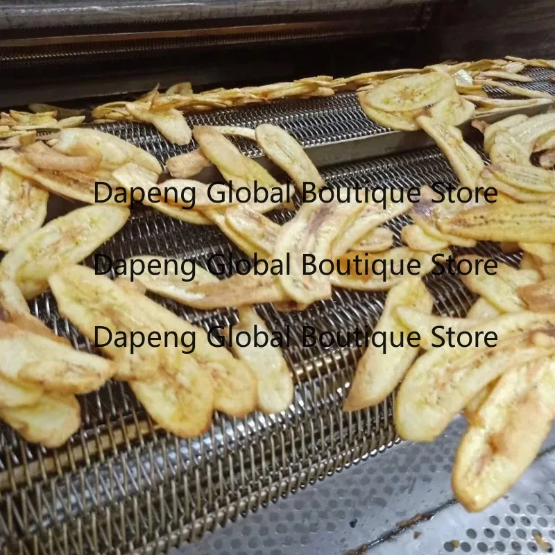 Doughnut Falafel Deep Fryer Meat Balls Conveyor Belt Frying Machine Snack Onion Ring Puffed Food Fryer Machine Line