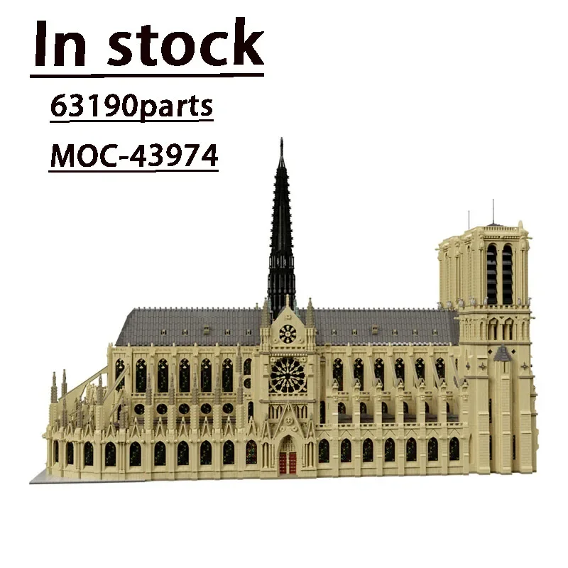 MOC-43974 Famous City Landmark Building Assembly Building Building Model 63190 PartsGiant High DifficultyBuildingBlockModel Gift