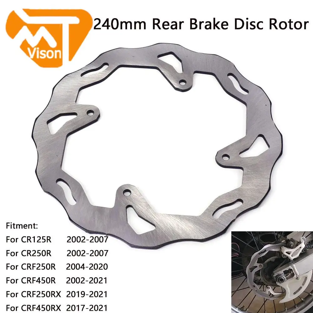 

Outer Diameter 240MM Stainless Steel Rear Brake Disc Rotor For HONDA CRF450RX 2017-2018 CRF250X 2004-2017 CRF450X 2005-2017