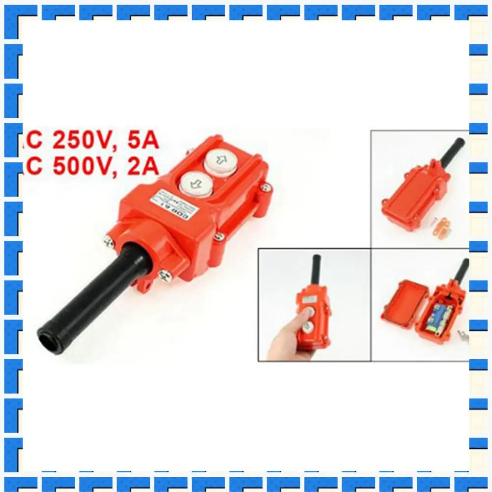 

ABNG 2X Water Proof Hoist Crane Pendant Up Down Station Pushbutton Switch