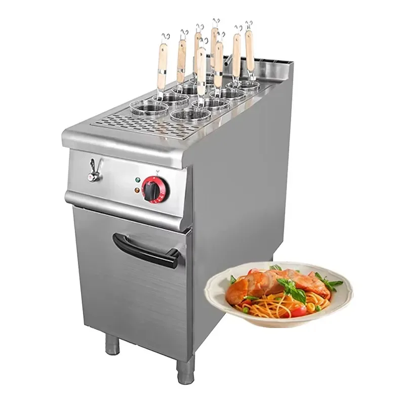 900 Series Independent Stainless Steel Gas Electric Pasta Noodle Boiler 220v 240v 380v Cooker 8 16 with Cabinet