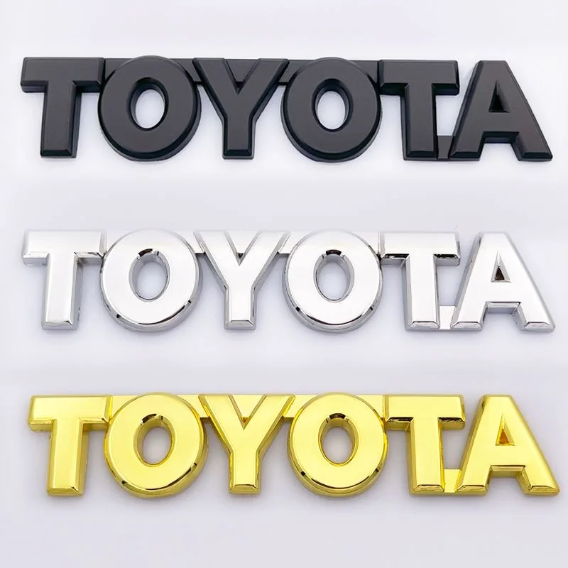 1 قطعة ثلاثية الأبعاد لاصق الشعار الأمتعة شعار لتويوتا GT86 RAV4 كورولا كامري أتمنى كراون ريز حقوق الإنسان أفالون هايلاندر ريز بريوس يارس فيوس
