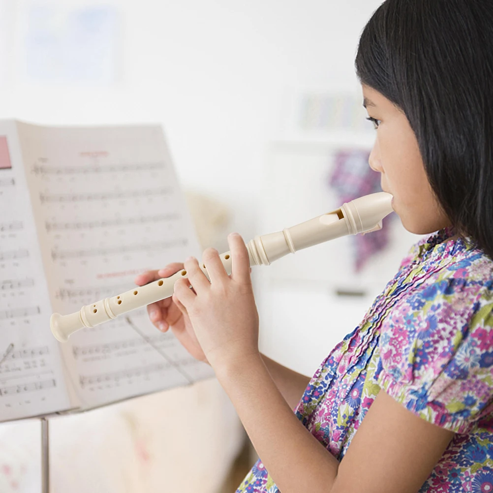 

8 Hole Clarinet Kids Adult Instrument Beginner Resin Soprano Recorder Lightweight Compact Size Smooth Surface Rich Resonance