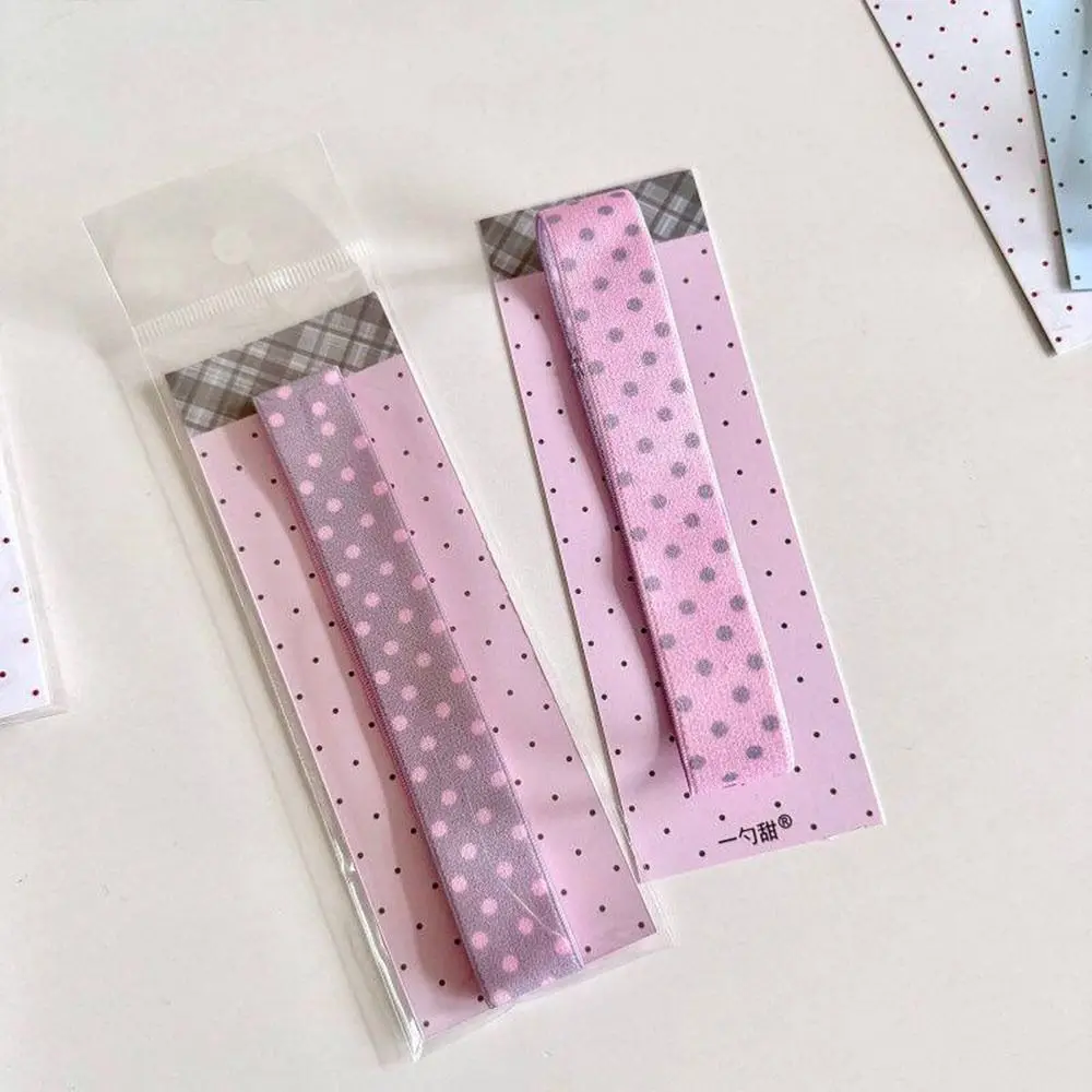 

Creative Polka Dots Elastic Strap Double-sided DIY Decoration Band Binding Rope Notebook Straps Storage Accessory