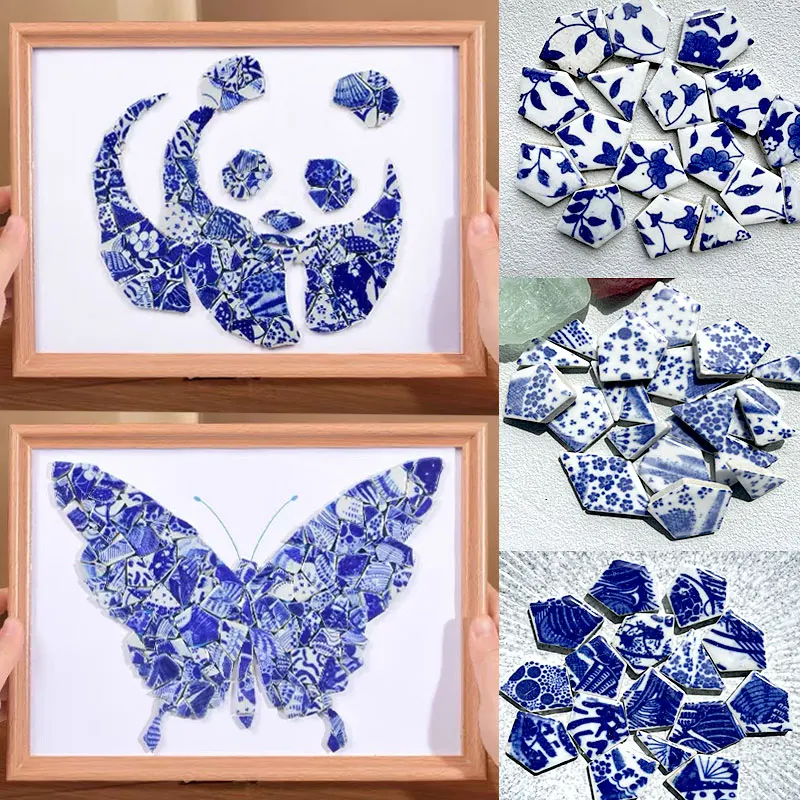 100g owalny ceramiczny płytki z mozaiką wielokolorowy mozaika DIY mozaika robienia kamieni do rzemiosła hobbystycznego dekoracja ścienna do domu arte
