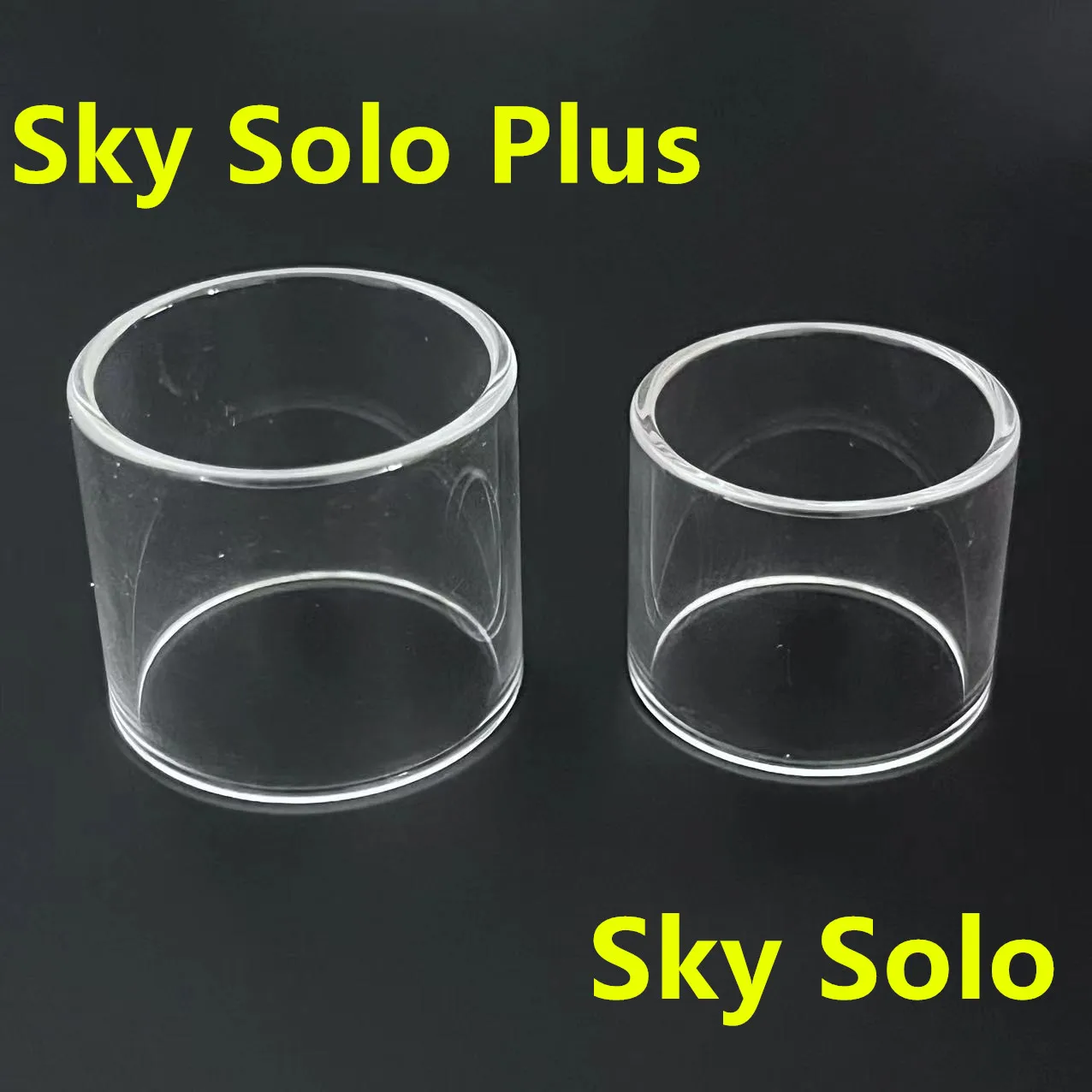 Tube en verre droit à bulles pour SKY Solo Plus, pièces d\'outils précieux, remplacement de haute qualité, 8ml, 3.5ml