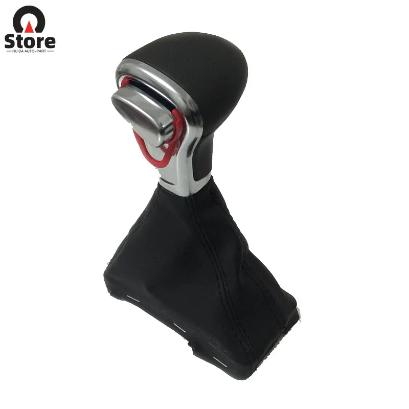 

4G1713139R Design Gary Leather Gear Shift Knob Boot Cover for AUDI A6 A7 A3 A4 A5 A6 C6 Q7 Q5