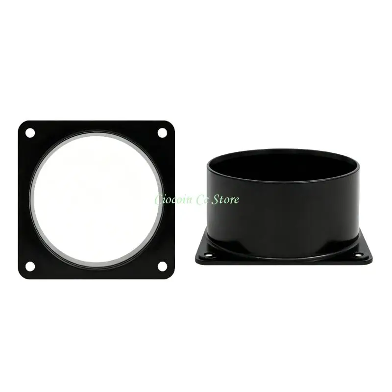 X90F Plastic Air Duct Connectors Flange Panel Replacement Air Outlet Adapter Ventilation Pipe Connecting Exhaust Outlet