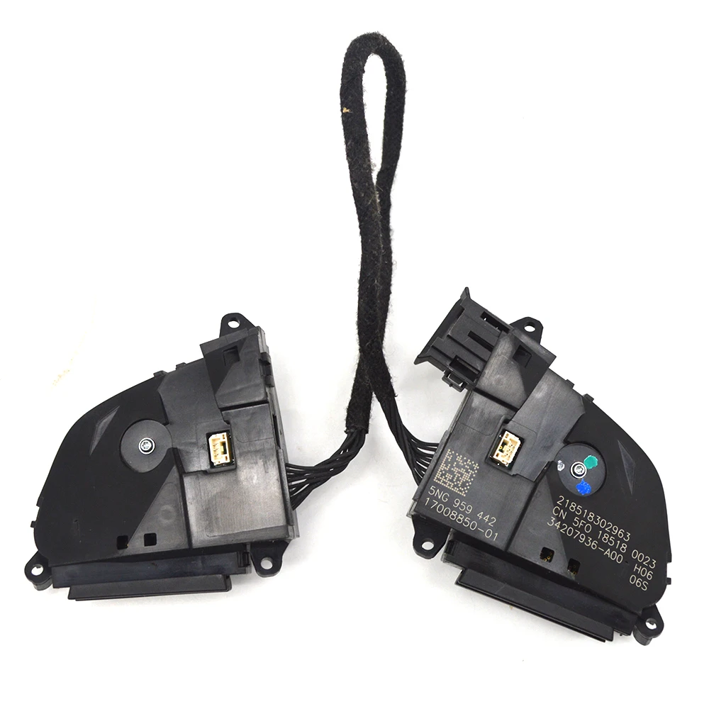 

For VW Tiguan /Touran /T-roc /Arteon CNL Steering Wheel Multifunction Button Bright Silver 5NG959442 5NG 959 442