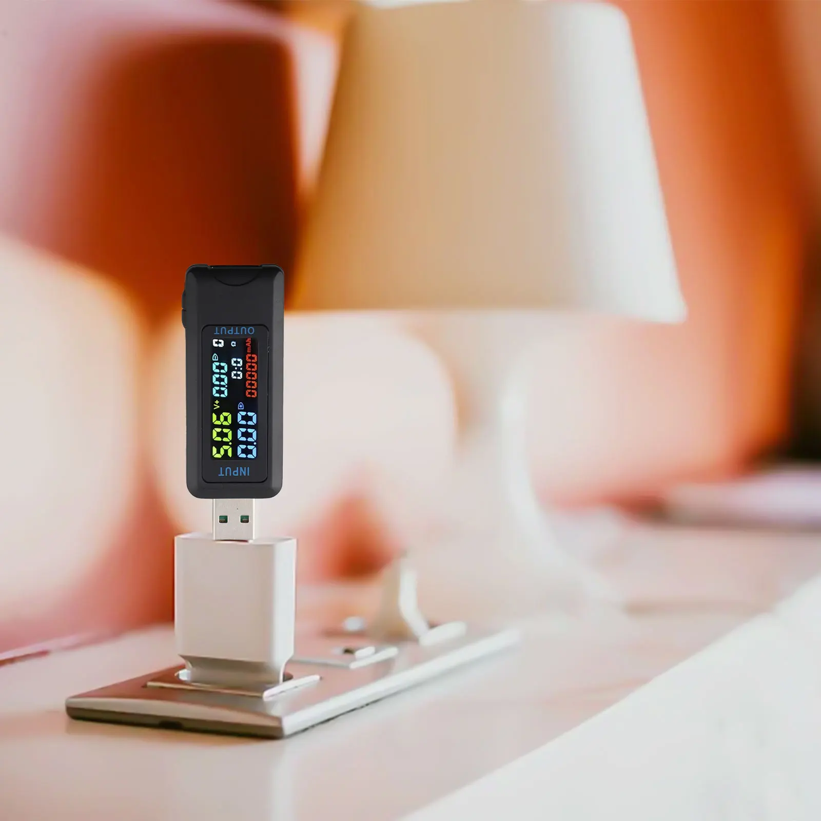Digital for usb-c Power Capacity Tester with IPS LCD Display for Monitoring Charging Parameters of Phones Tablets and Power